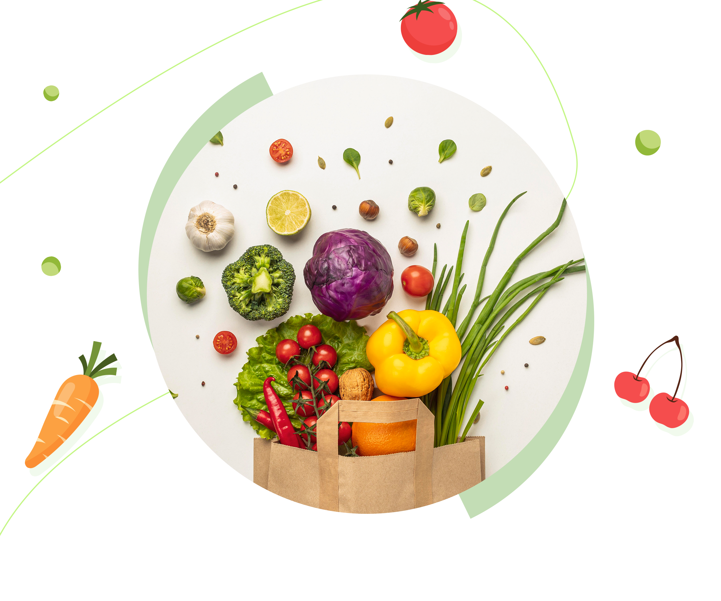 Herbs, Fruits & Veggies
